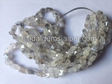 Double Terminated Quartz Far Rough Nuggets Shape Beads